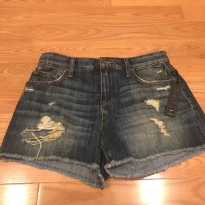 NWT Joe's Jeans High Waisted Destroyed Cutoffs